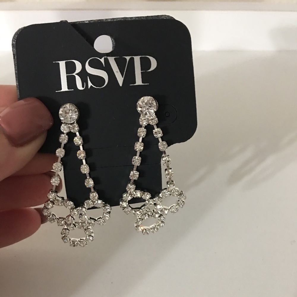 Rhinestone earrings